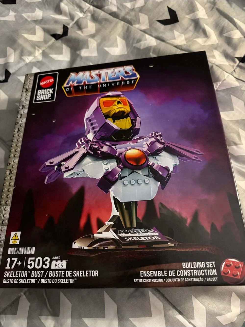 Mattel Masters of the Universe Skeletor Bust Building Set - Purple